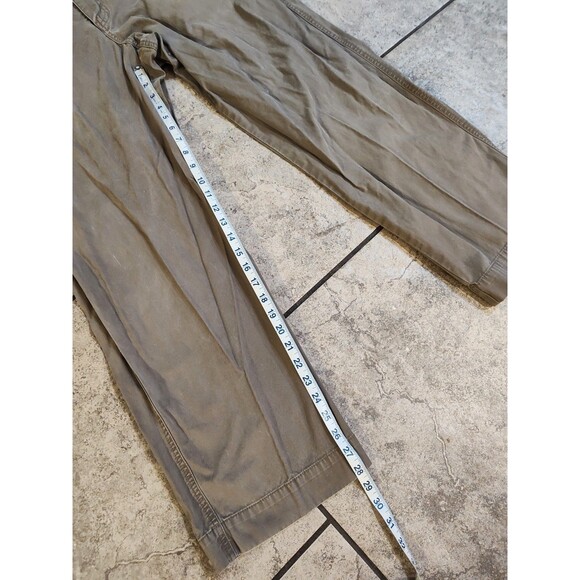 Eddie Bauer Mens Pants 35X30 Cotton Khaki Cream/Gray Outdoor Casual Classic Fit - Picture 4 of 12